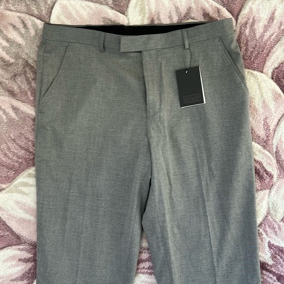 ASOS Design Slim Smart Dress Pants in Gray W34 L32 - Picture 5 of 12